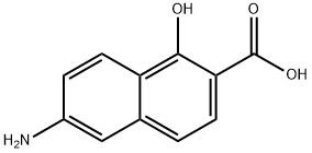 2-Naphthalenecarboxylicacid,6-amino-1-hydroxy-(9CI) Structure