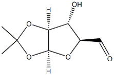 1,2-O-(1-甲基亚乙基)-BETA-D-阿拉伯戊二醛-1,4-呋喃糖, 867266-31-7, 结构式
