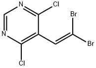 4,6-dichloro-5-(2,2-dibromovinyl)pyrimidine(WXC06055) Struktur
