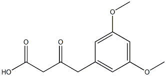 4-(3,5-Dimethoxy-phenyl)-3-oxo-butyric acid Structure