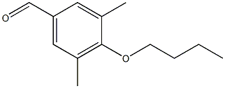 4-丁氧基-3,5-二甲基苯甲醛,869663-14-9,结构式
