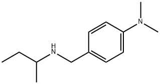 4-{[(ブタン-2-イル)アミノ]メチル}-N,N-ジメチルアニリン 化学構造式