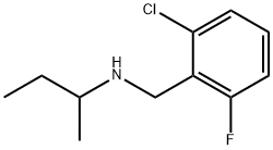 butan-2-yl[(2-chloro-6-fluorophenyl)methyl]amine 结构式