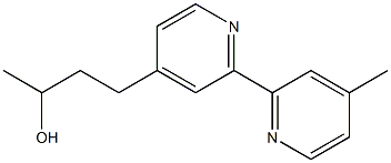 Α,4′-二甲基[2,2′-联吡啶]-4-丙醇,870078-13-0,结构式