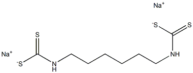 1,6-Hexanediylbis(dithiocarbamic acid sodium) salt Struktur