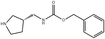 benzyl N-[(3R)-pyrrolidin-3-ylMethyl]carbaMate 结构式