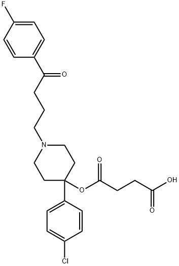 haloperidol hemisuccinate 化学構造式