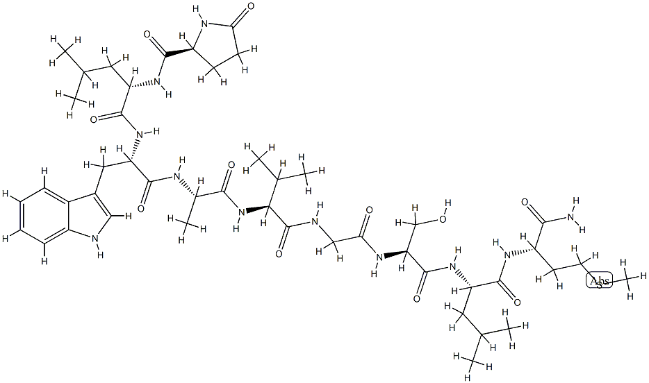 phyllolitorin, Leu-8- 化学構造式