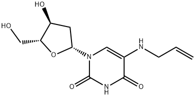 5-(烯丙基氨基)-2'-脱氧尿苷,87980-17-4,结构式