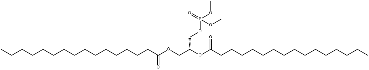 [R,(+)]-1-O,2-O-Dipalmitoyl-L-glycerol 3-(phosphoric acid dimethyl) ester Struktur