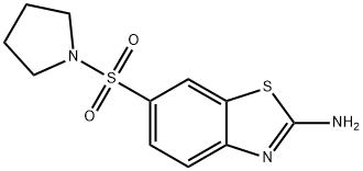 6-(pyrrolidin-1-ylsulfonyl)-1,3-benzothiazol-2-amine Structure