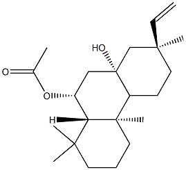 (4aS,10aα)-7α-Ethenyltetradecahydro-1,1,4aβ,7-tetramethyl-8aβ,10β-phenanthrenediol 10-acetate Structure