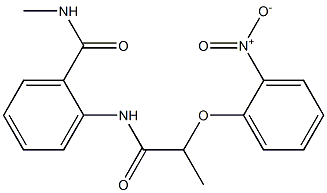 N-methyl-2-{[2-(2-nitrophenoxy)propanoyl]amino}benzamide Structure