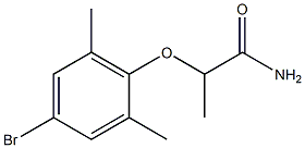 2-(4-bromo-2,6-dimethylphenoxy)propanamide 结构式