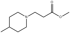 methyl 3-(4-methylpiperidin-1-yl)propanoate Struktur