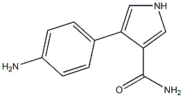 1H-Pyrrole-3-carboxamide,4-(4-aminophenyl)-(9CI) Struktur