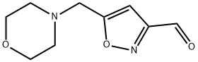 5-(Morpholinomethyl)isoxazole-3-carbaldehyde 化学構造式