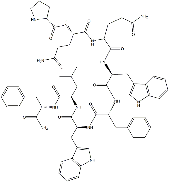 substance P (4-11), Pro(4)-Trp(7,9)-PheNH2(11)- 结构式