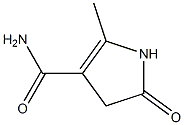 1H-Pyrrole-3-carboxamide,4,5-dihydro-2-methyl-5-oxo-(9CI) 化学構造式
