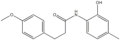 N-(2-hydroxy-4-methylphenyl)-3-(4-methoxyphenyl)propanamide Structure