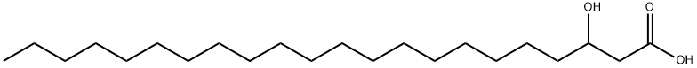 3-ヒドロキシドコサン酸 化学構造式