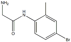2-amino-N-(4-bromo-2-methylphenyl)acetamide Structure