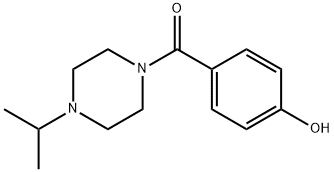 (4-羟基苯基)(4-异丙基哌嗪-1-基)甲酮,90210-23-4,结构式