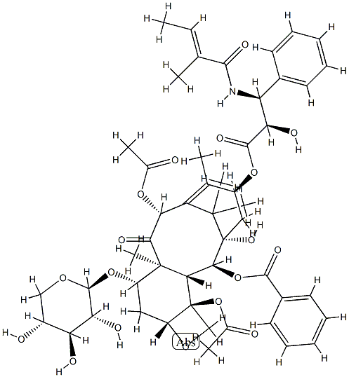 XYLOTAXOL B, 7-(P) Struktur