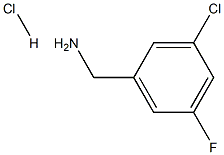 3-氯-5-氟苯甲胺盐酸盐, 90389-34-7, 结构式