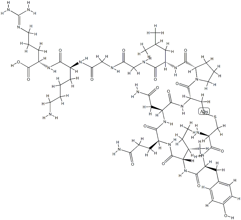 oxytocin, Gly-Lys-Arg-,90685-16-8,结构式