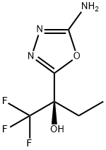 1,3,4-Oxadiazole-2-methanol, 5-amino-α-ethyl-α-(trifluoromethyl)-,910656-46-1,结构式