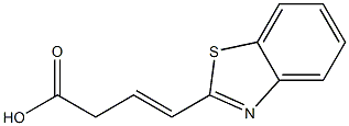 3-Butenoicacid,4-(2-benzothiazolyl)-(7CI) 化学構造式