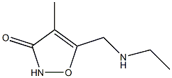 3(2H)-Isoxazolone,5-[(ethylamino)methyl]-4-methyl-(9CI),91305-13-4,结构式