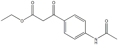 Ethyl 4-(acetylamino)-β-oxobenzenepropanoate Structure