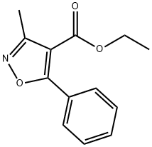 4-Isoxazolecarboxylic acid, 3-Methyl-5-phenyl-, ethyl ester Structure