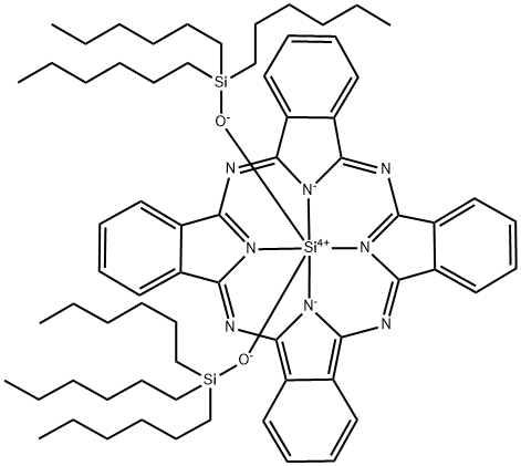 酞菁双(三己基硅氧基)硅烷, 92396-89-9, 结构式