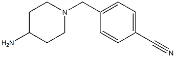 4-[(4-aminopiperidin-1-yl)methyl]benzonitrile Structure