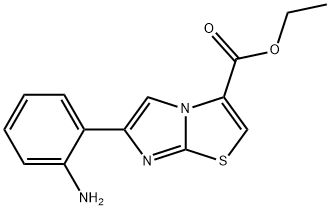 ETHYL 6-(2-AMINOPHENYL)IMIDAZO[2,1-B][1,3]THIAZOLE-3-CARBOXYLATE Structure