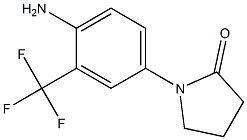 1-[4-AMINO-3-(TRIFLUOROMETHYL)PHENYL]PYRROLIDIN-2-ONE Structure