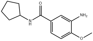 3-amino-N-cyclopentyl-4-methoxybenzamide Struktur