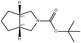 (3aR,6aS)-rel-Hexahydrocyclopenta[c]pyrrole-2(1H)-carboxylic acid tert-butyl ester Structure