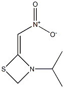 1,3-Thiazetidine,3-(1-methylethyl)-2-(nitromethylene)-(9CI) Struktur