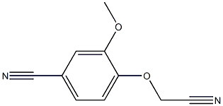 4-(cyanomethoxy)-3-methoxybenzonitrile Struktur