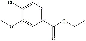 4-クロロ-3-メトキシ安息香酸エチルエステル 化学構造式