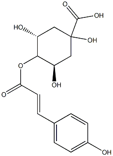 4-熊酰奎宁酸, 93451-44-6, 结构式