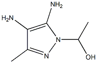 1H-Pyrazole-1-methanol,  4,5-diamino--alpha-,3-dimethyl- Structure