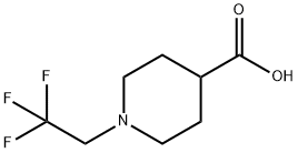 1-(2,2,2-trifluoroethyl)piperidine-4-carboxylic acid Struktur
