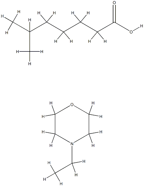 isooctanoic acid, compound with 4-ethylmorpholine (1:1) Structure