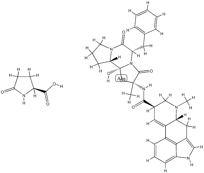 5-oxo-L-proline, compound with 5'alpha-benzyl-12'-hydroxy-2'-methylergotaman-3',6',18-trione (1:1)|