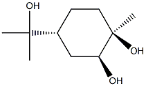 (1R,2S,4R)-p-メンタン-1,2,8-トリオール 化学構造式